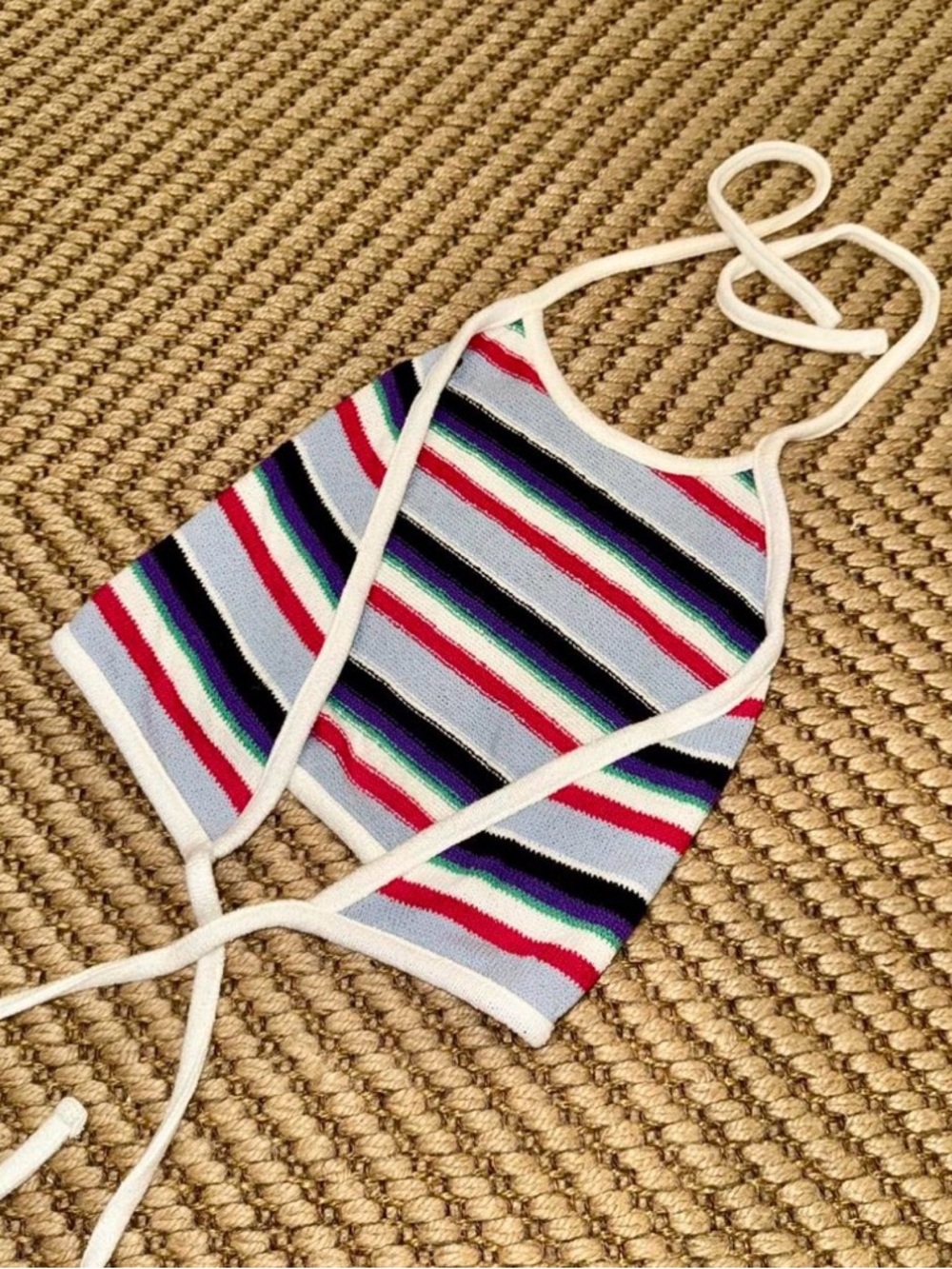 Striped Halter Top - Picture 6 of 6